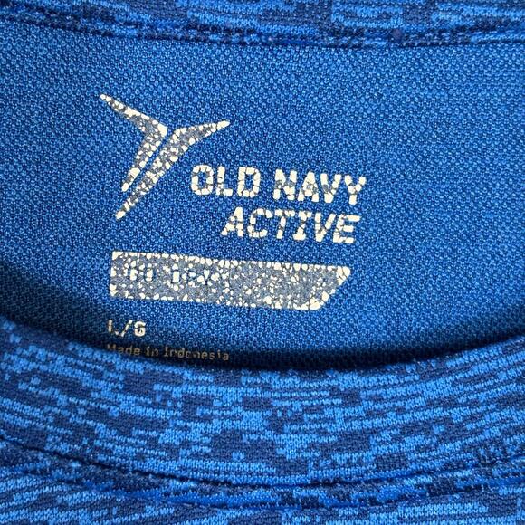 Old Navy Active Blue Long Sleeve Performance Shirt Mens Large - Picture 4 of 5